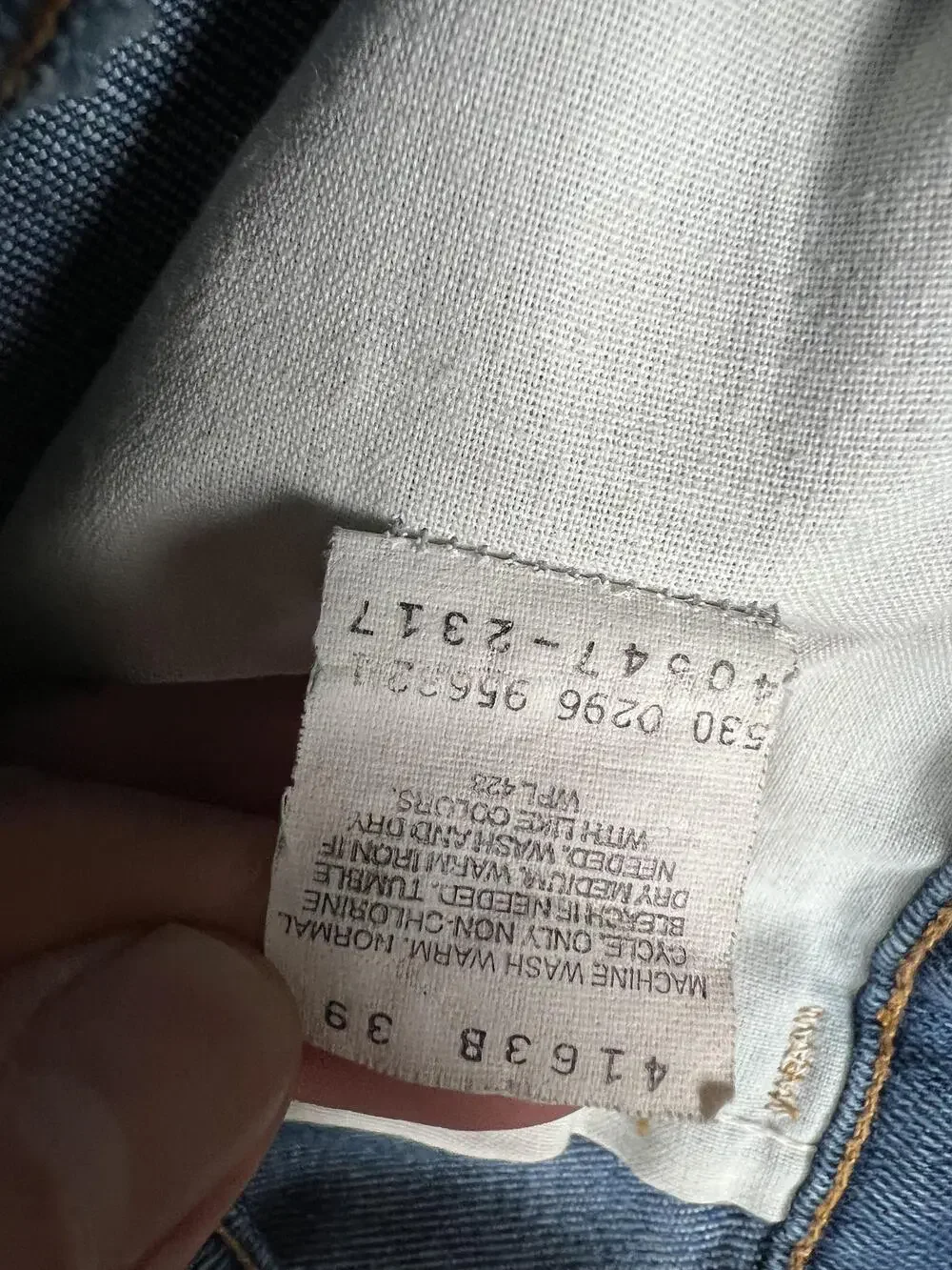 Vintage Levi's Action Jeans Mens 36x30 Blue Straight Denim Orange Tab USA Made